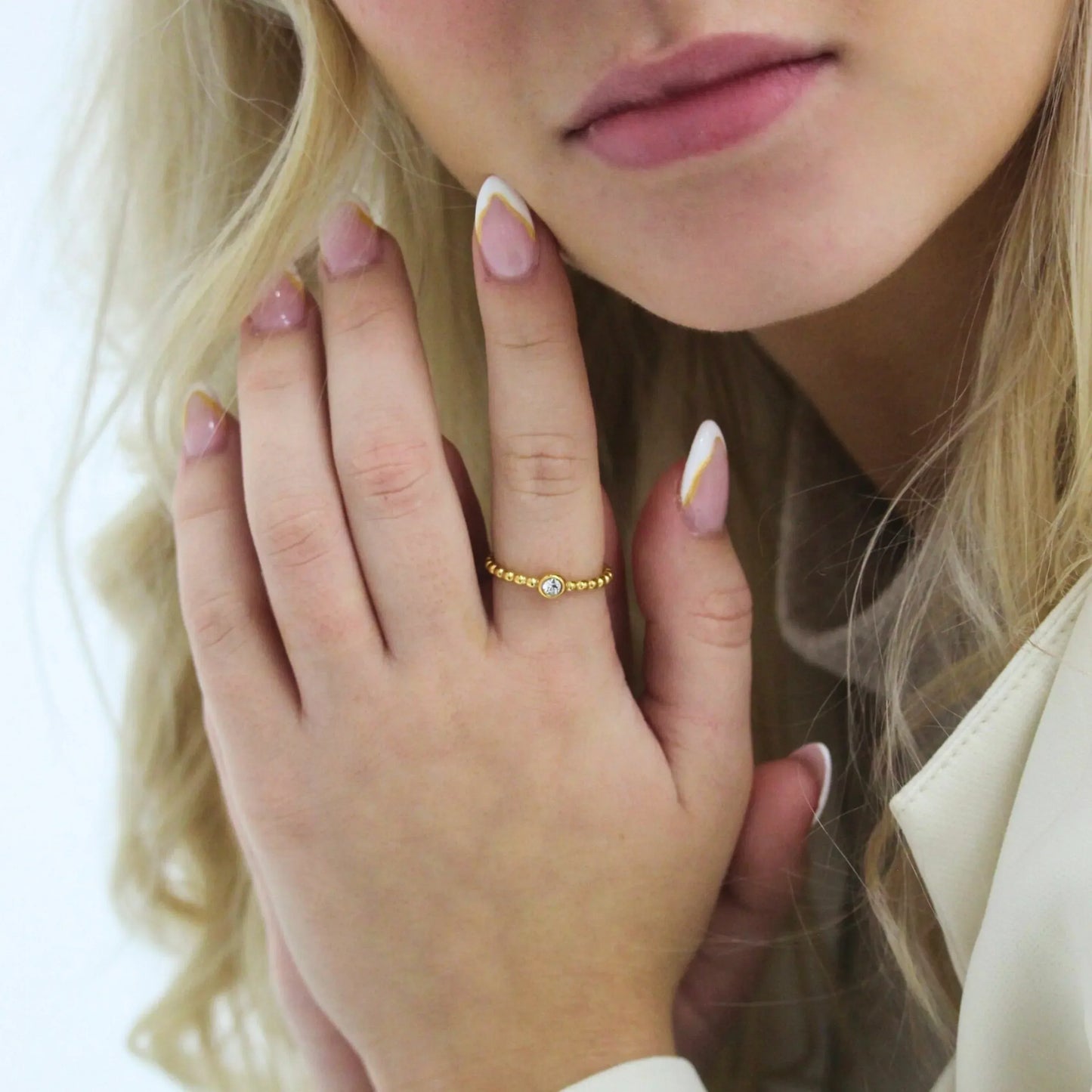 Waterproof Infinity Adjustable Ring - Sunny Sunday