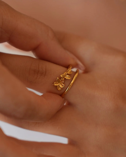 Waterproof Bloom Adjustable Ring - Sunny Sunday