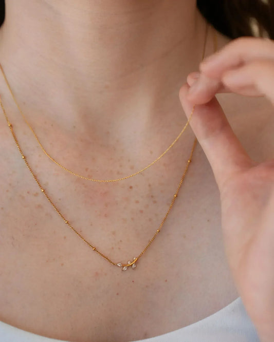 Waterproof Flora Layered Necklace - Sunny Sunday