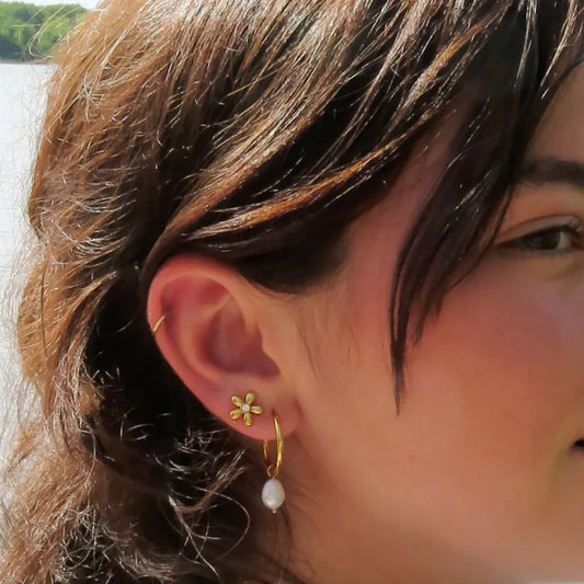 Waterproof Daisy Stud Earrings - Sunny Sunday