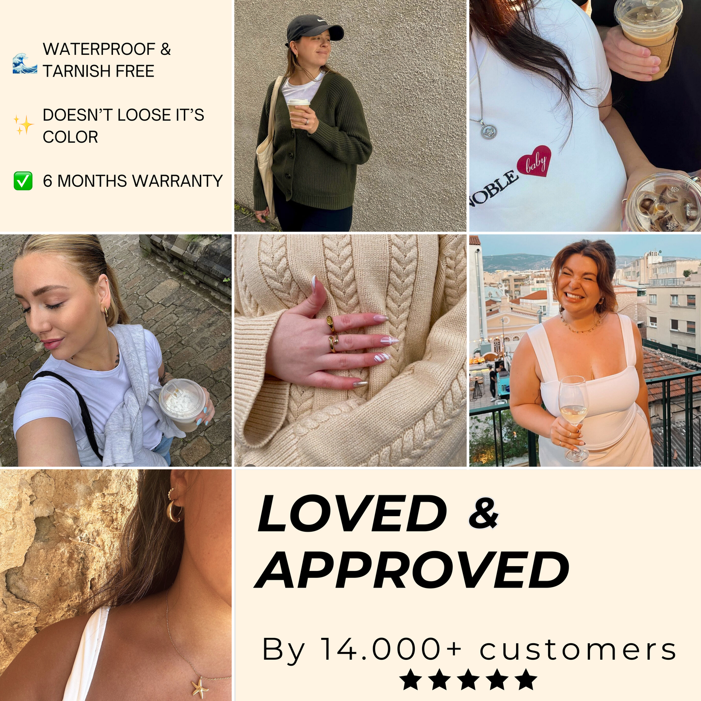 Bague en perles Night Out