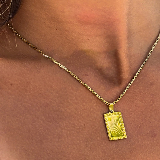 Waterproof Paradise on Earth Necklace - Sunny Sunday