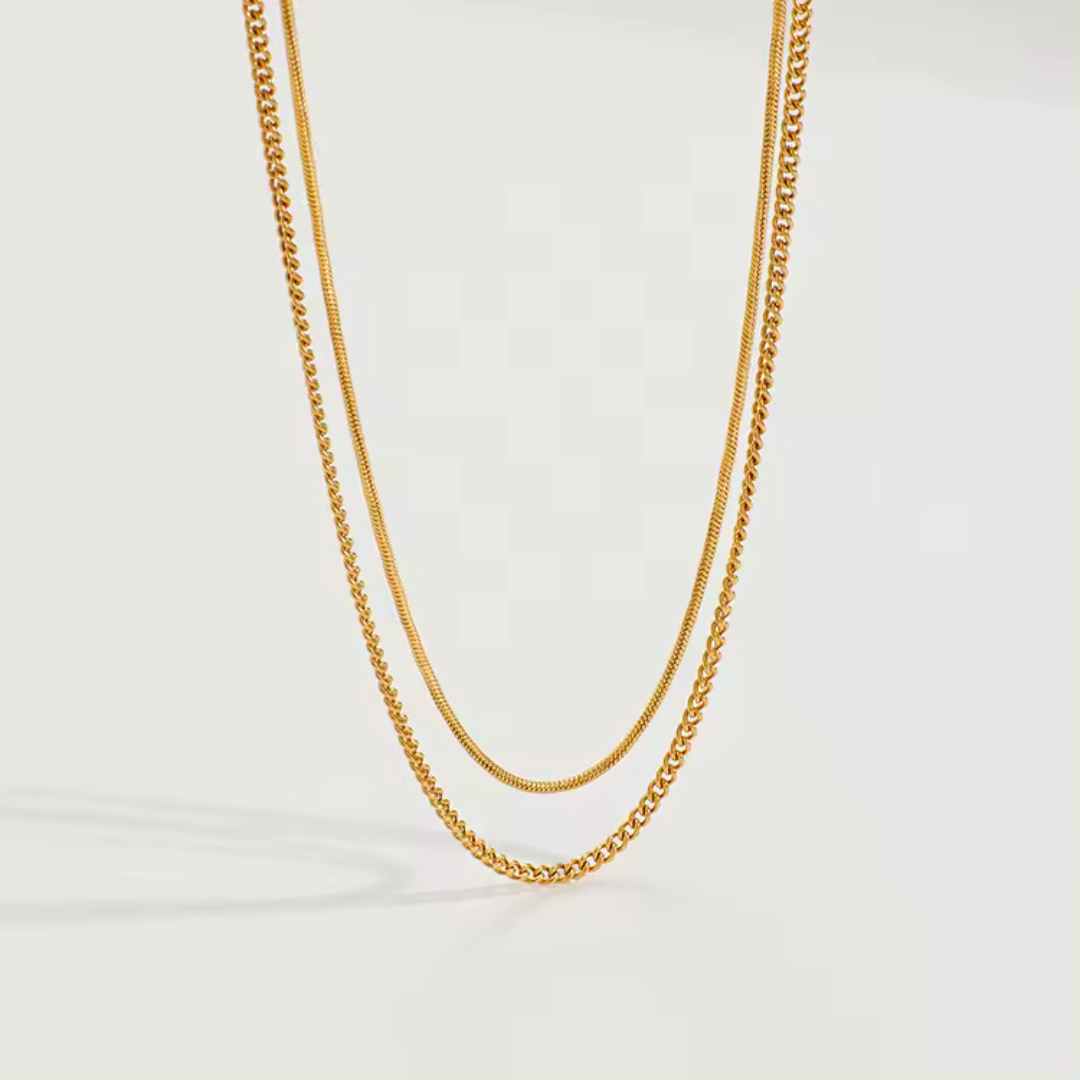 Collier Superposé Double