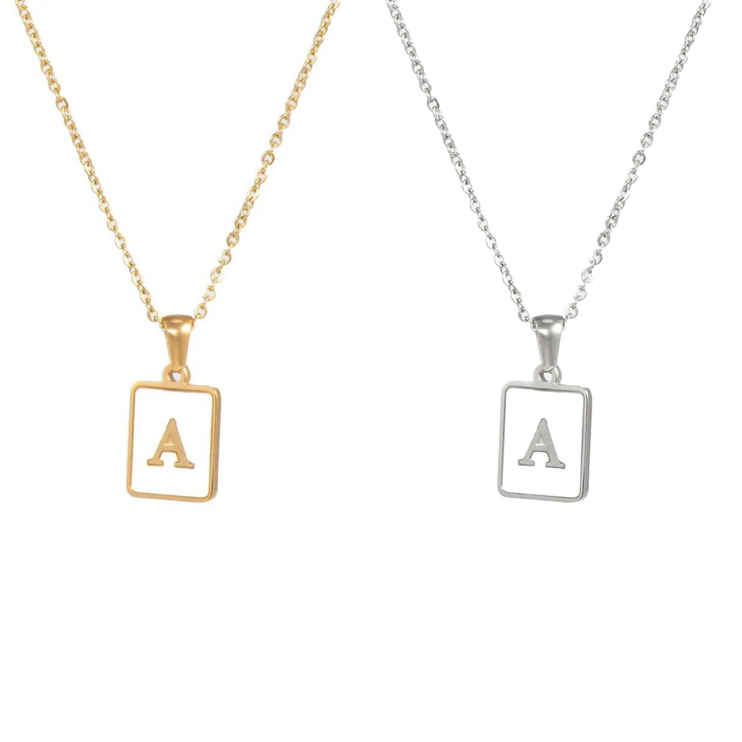 White Marble Initial