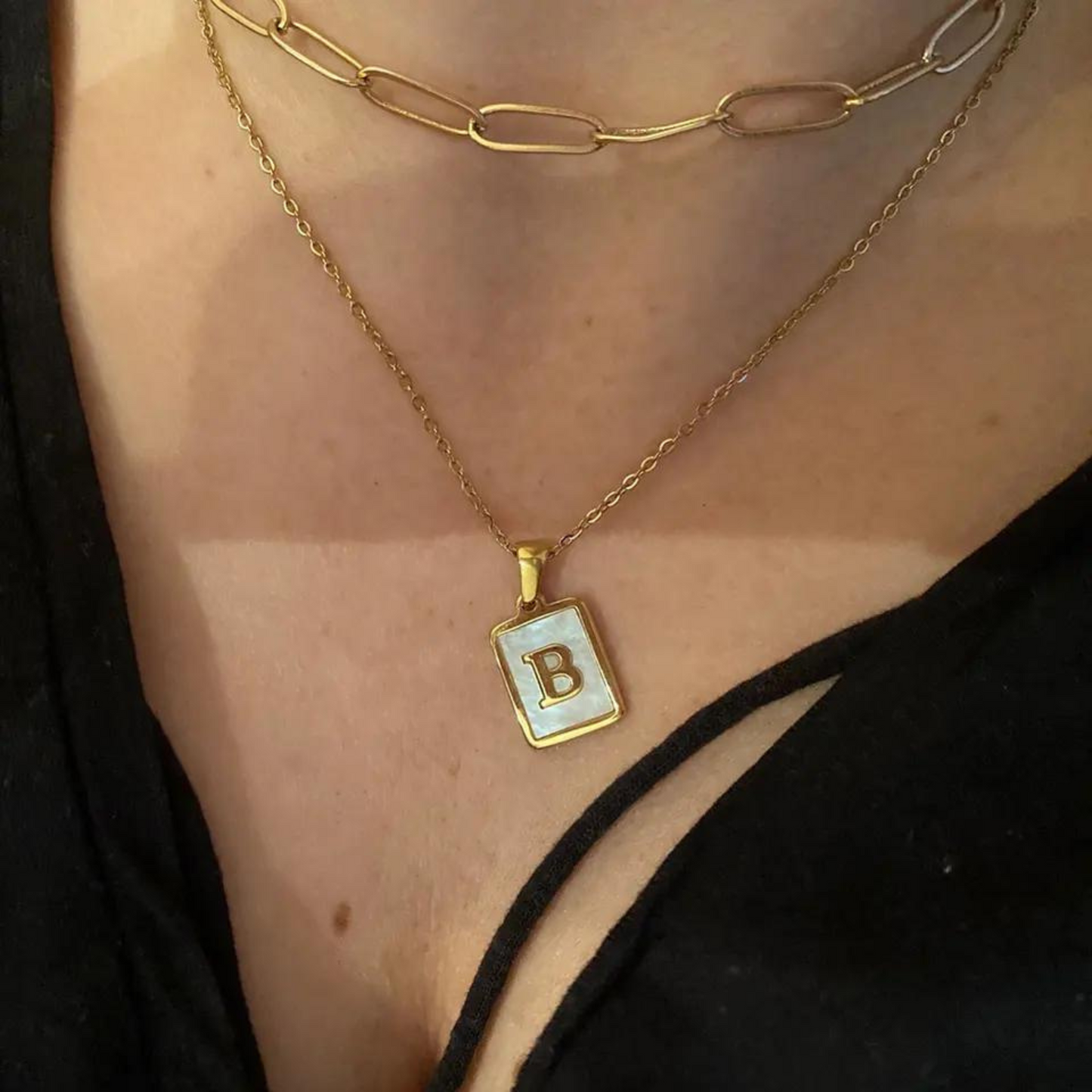 White Marble Initial
