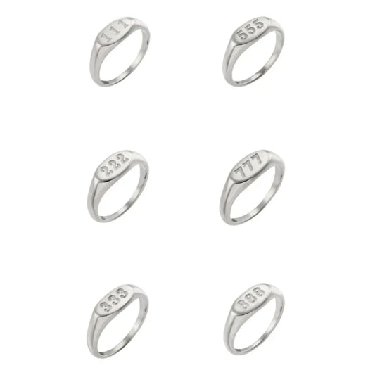 Waterproof Angel Number Rings - Sunny Sunday