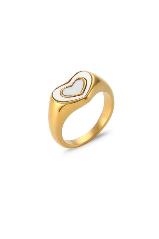 Waterproof Heart Shaped Ring - Sunny Sunday