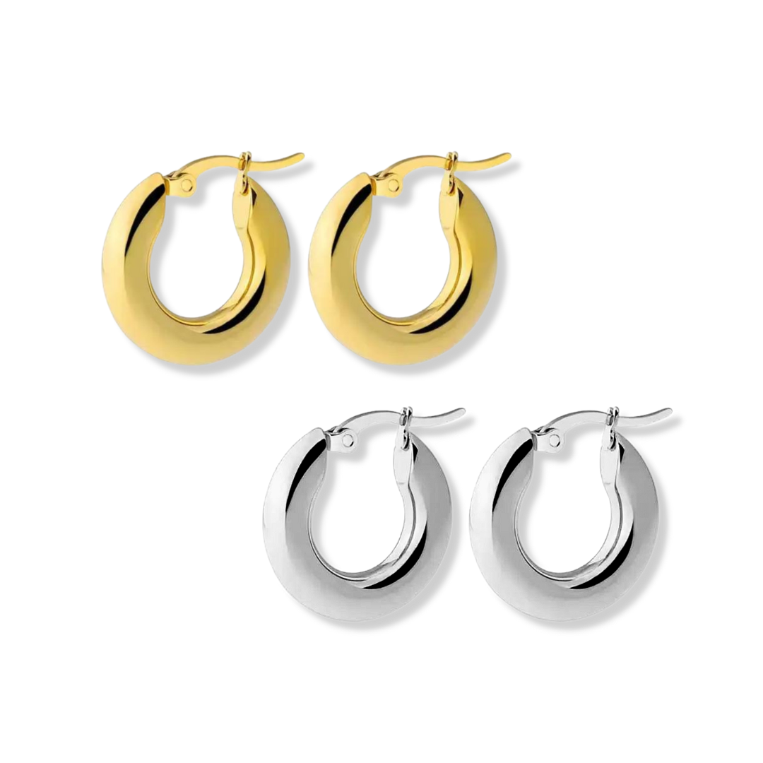 Classy Hoops Silver 25mm