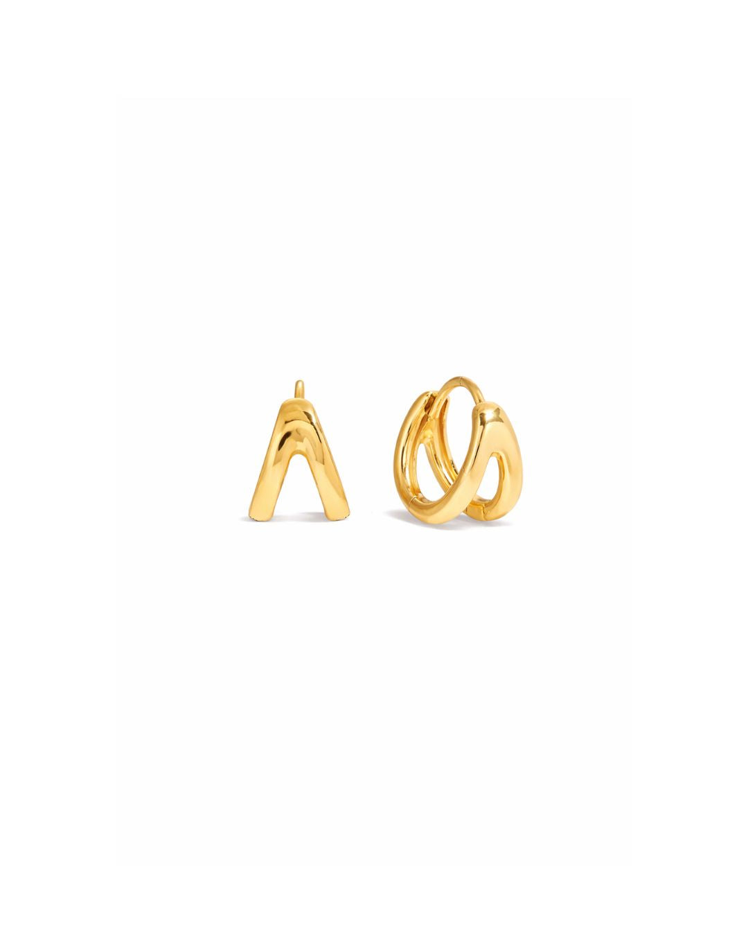 Waterproof Livy Double Hoop Earrings - Sunny Sunday