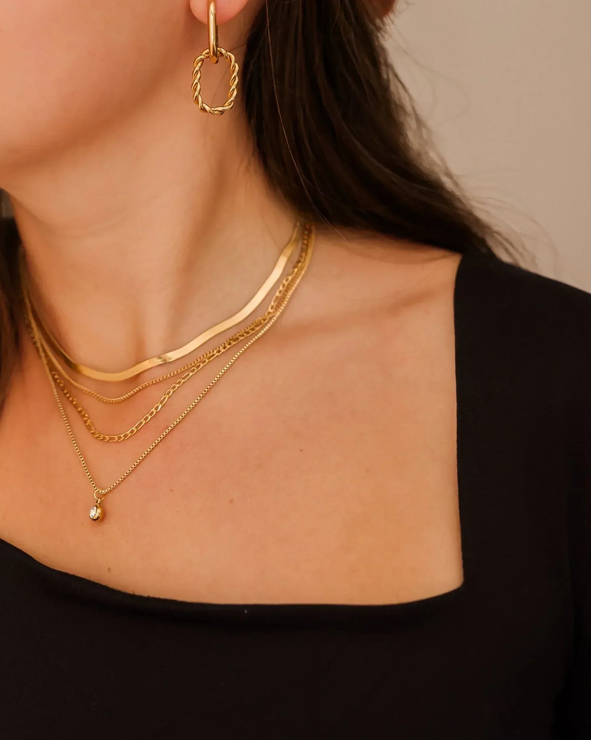 Waterproof Dainty Layered Necklace - Sunny Sunday