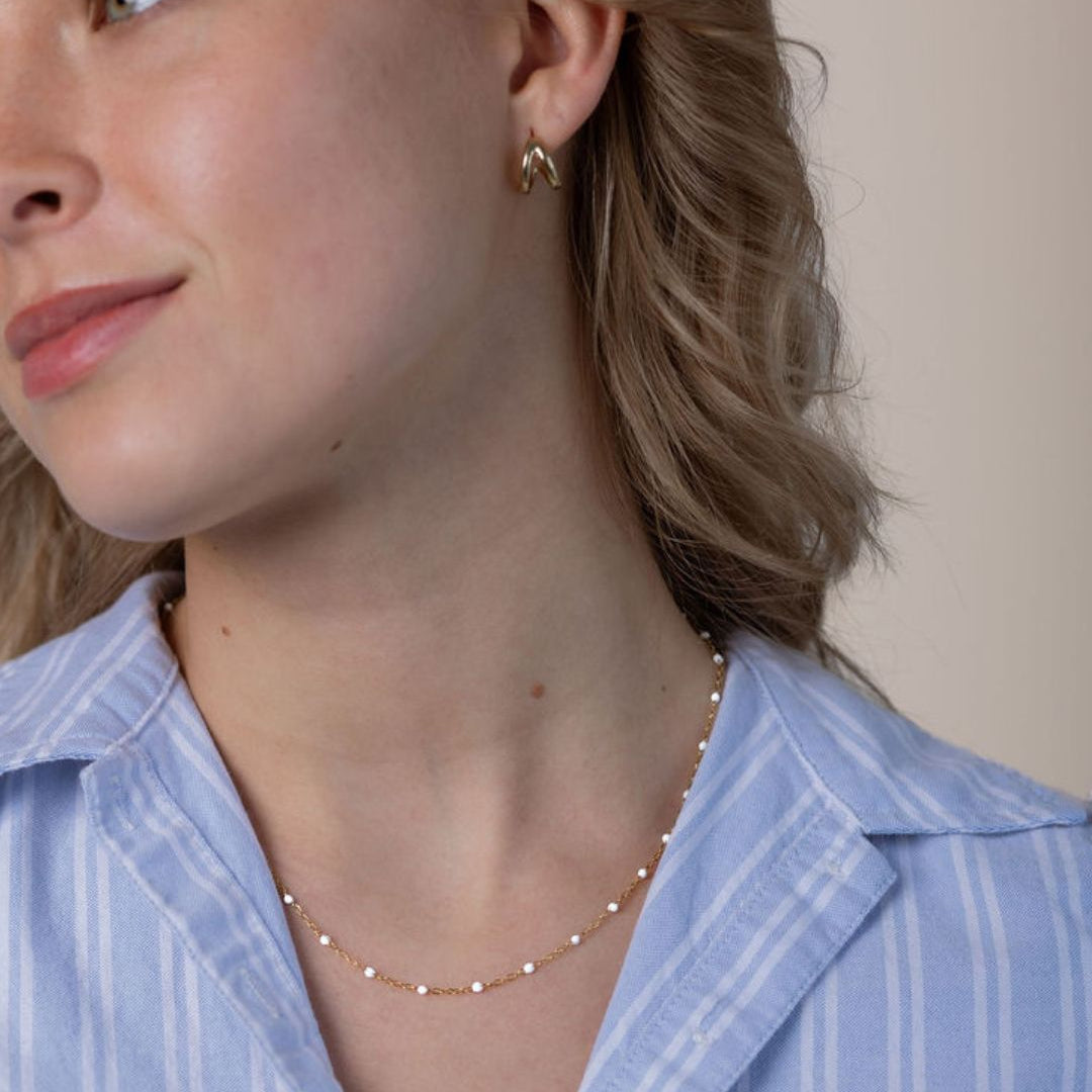 Waterproof Livy Double Hoop Earrings - Sunny Sunday