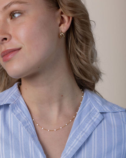 Waterproof Livy Double Hoop Earrings - Sunny Sunday