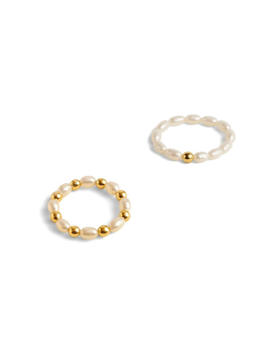 Waterproof Pearl Adjustable Ring - Sunny Sunday