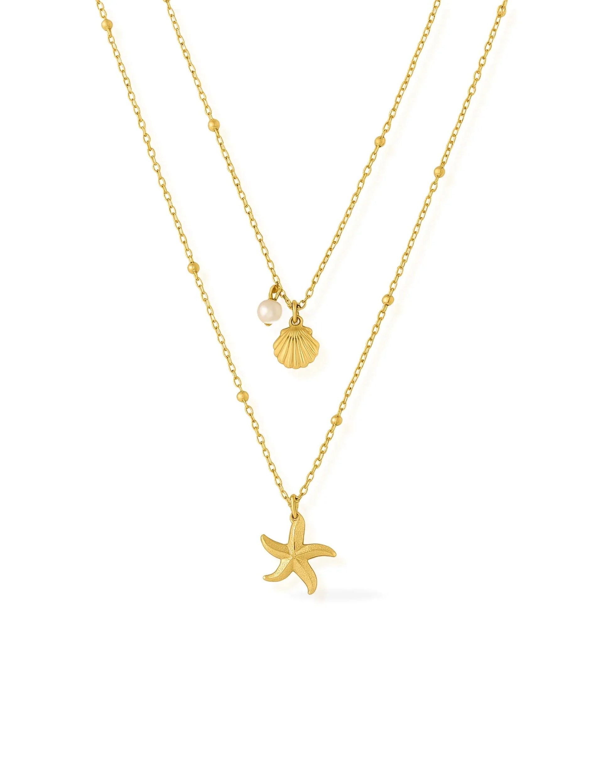 Waterproof Dune Layered Necklace - Sunny Sunday