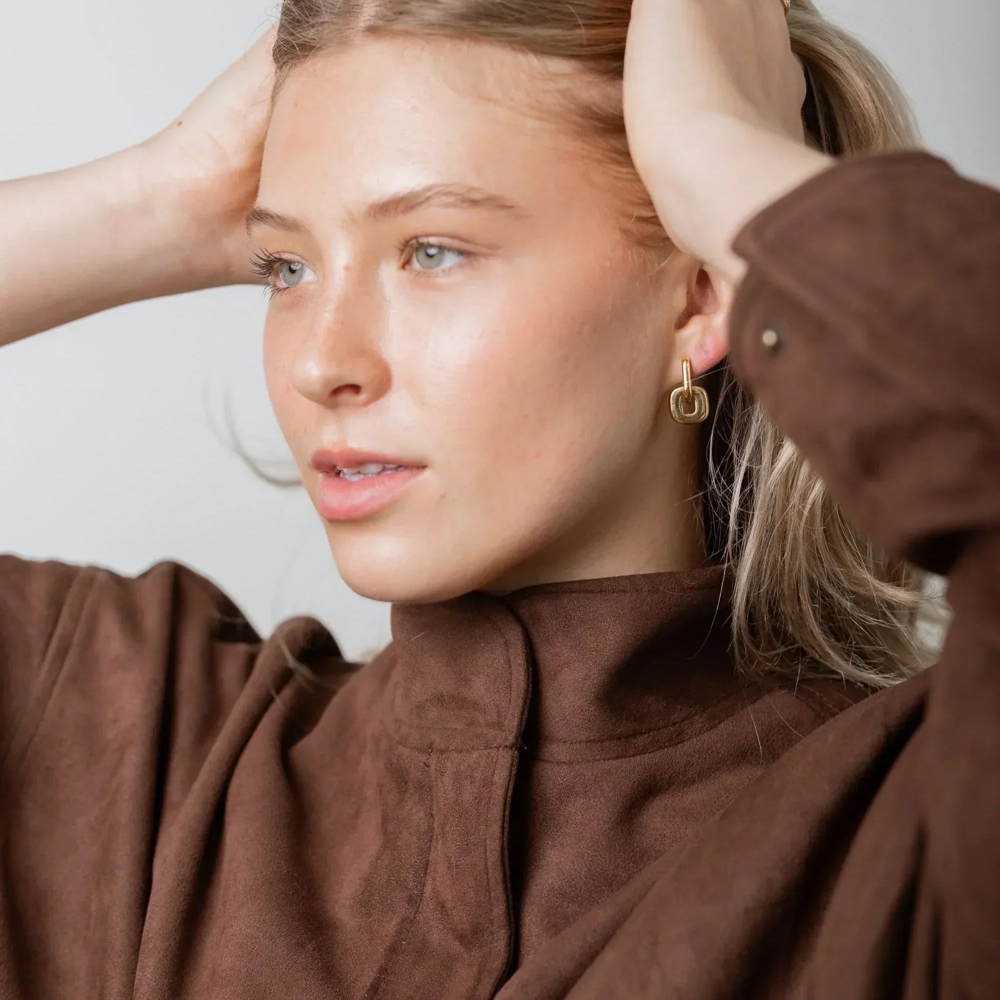 Waterproof Izzie Double Hoops - Sunny Sunday