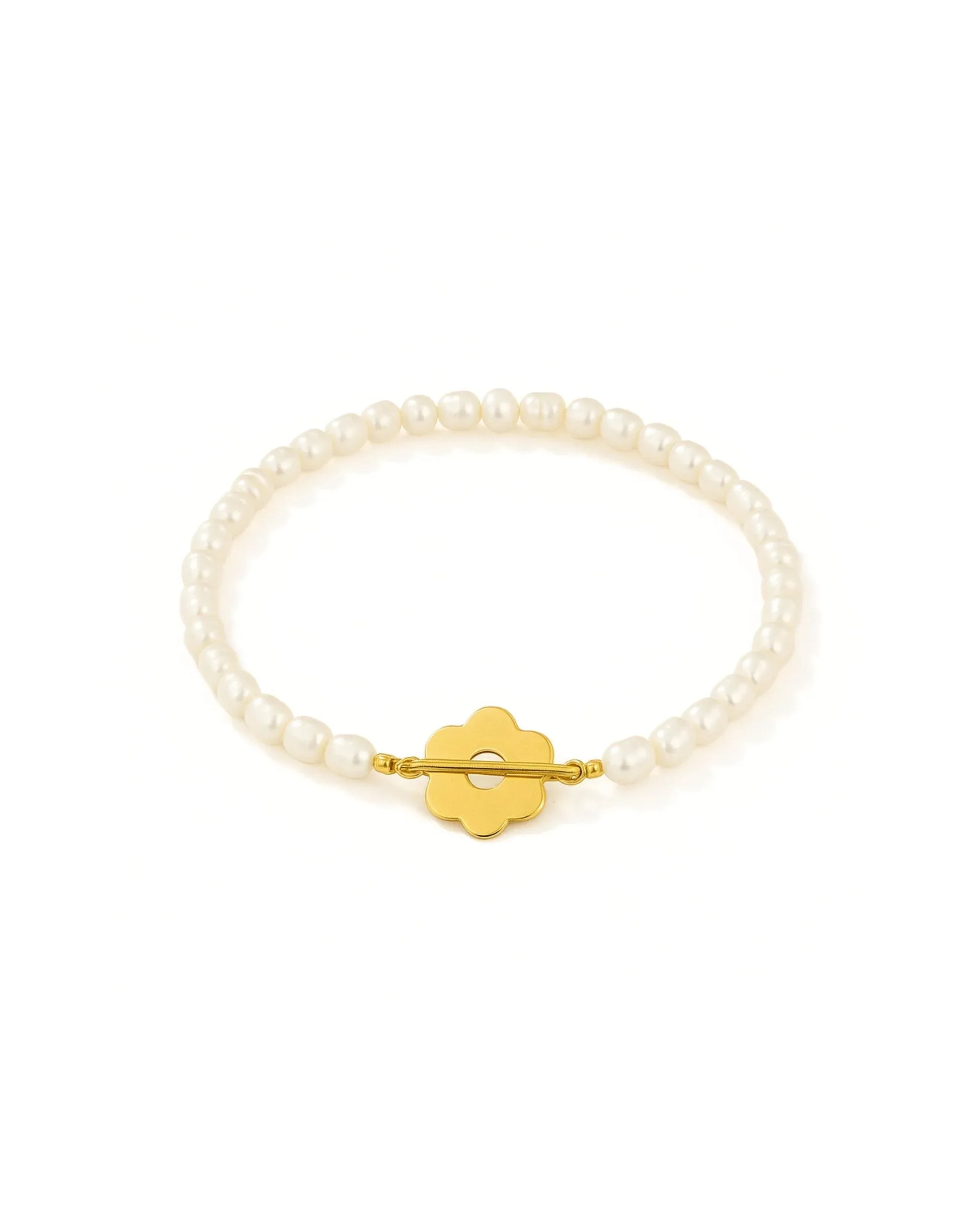 Waterproof Daisy Pearl Bracelet - Sunny Sunday