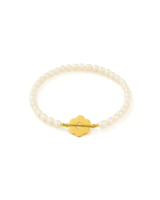 Waterproof Daisy Pearl Bracelet - Sunny Sunday