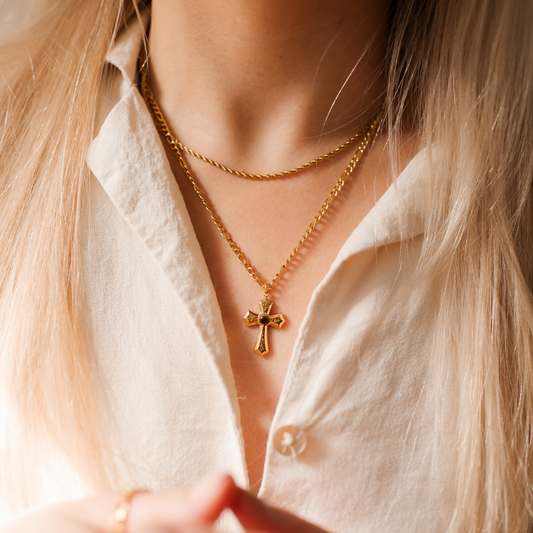 Cross Layered Necklace