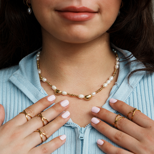 Sunset Lover Pearl Necklace