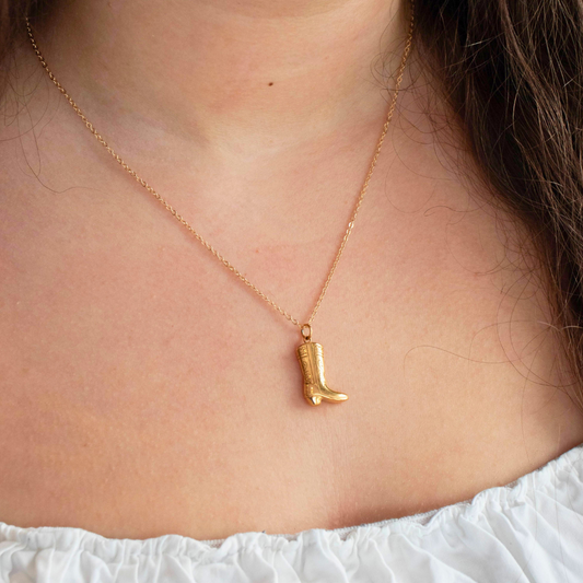 Cowboy Boot Necklace