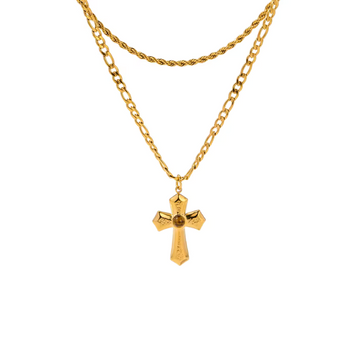 Cross Layered Necklace