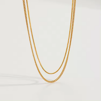 Double Up Layered Necklace