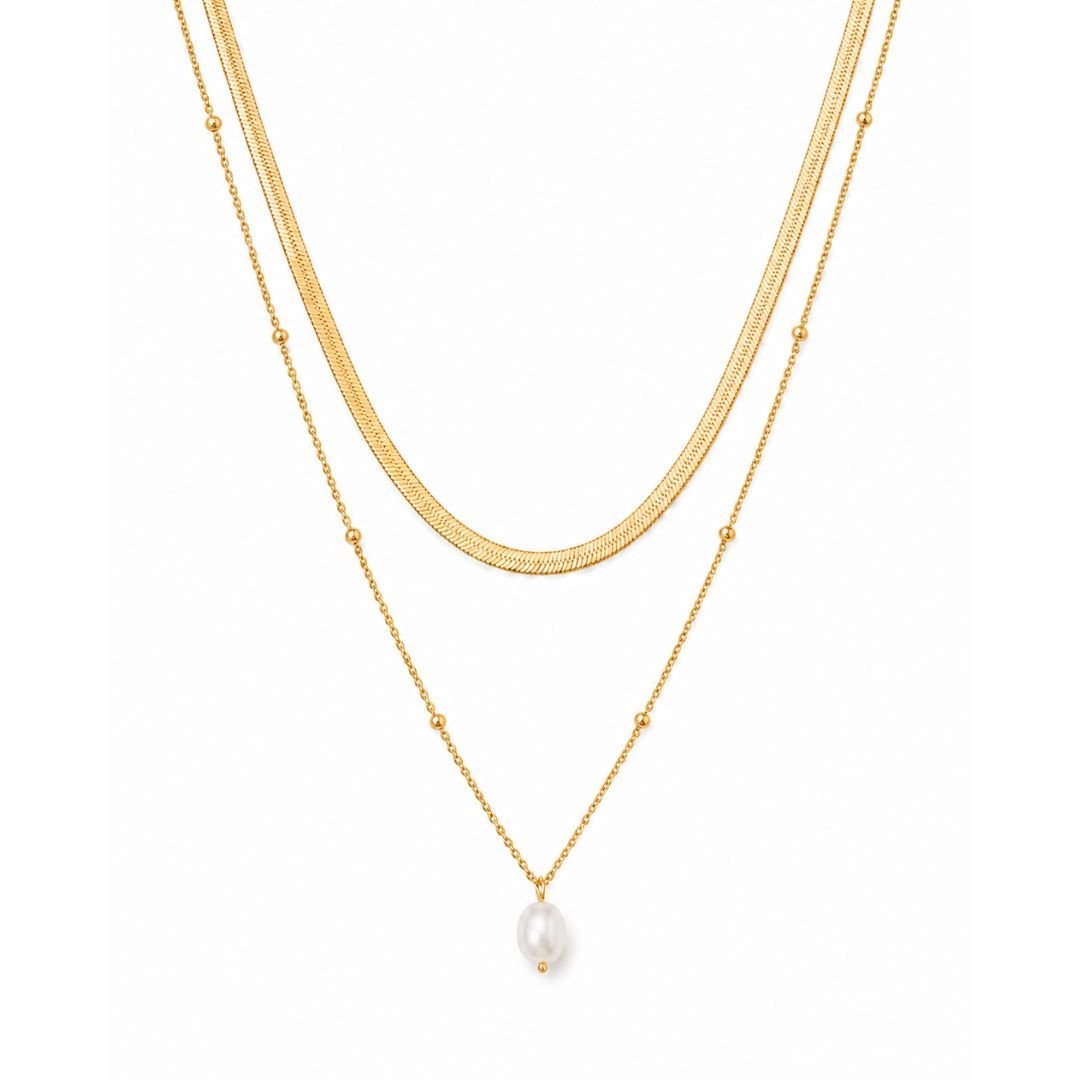 waterproof - Ash Layered Necklace - Sunny Sunday