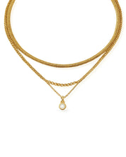 waterproof - Dainty Layered Necklace - Sunny Sunday
