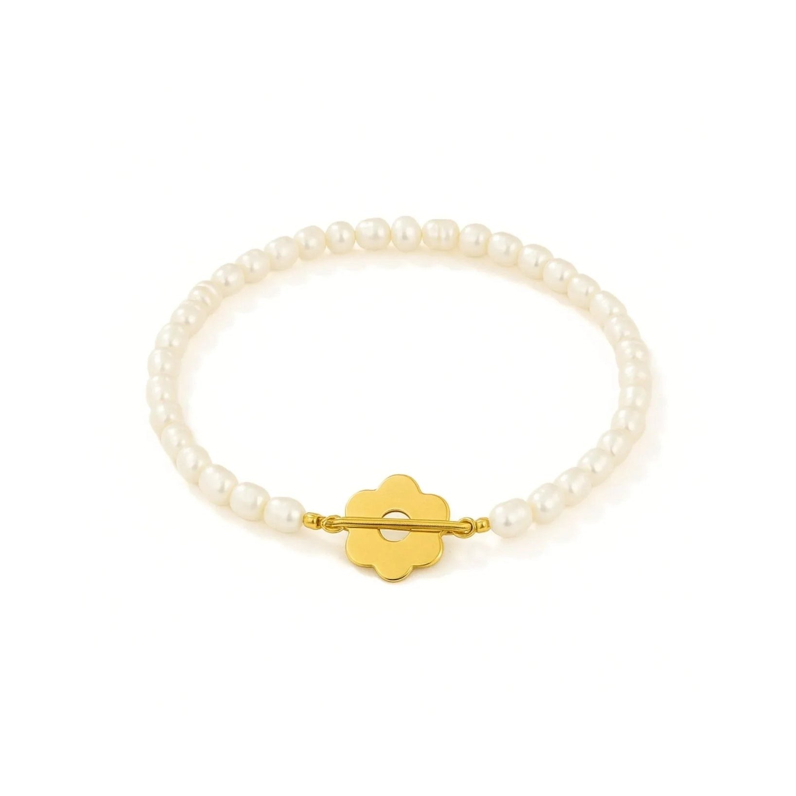 waterproof - Daisy Pearl Bracelet - Sunny Sunday