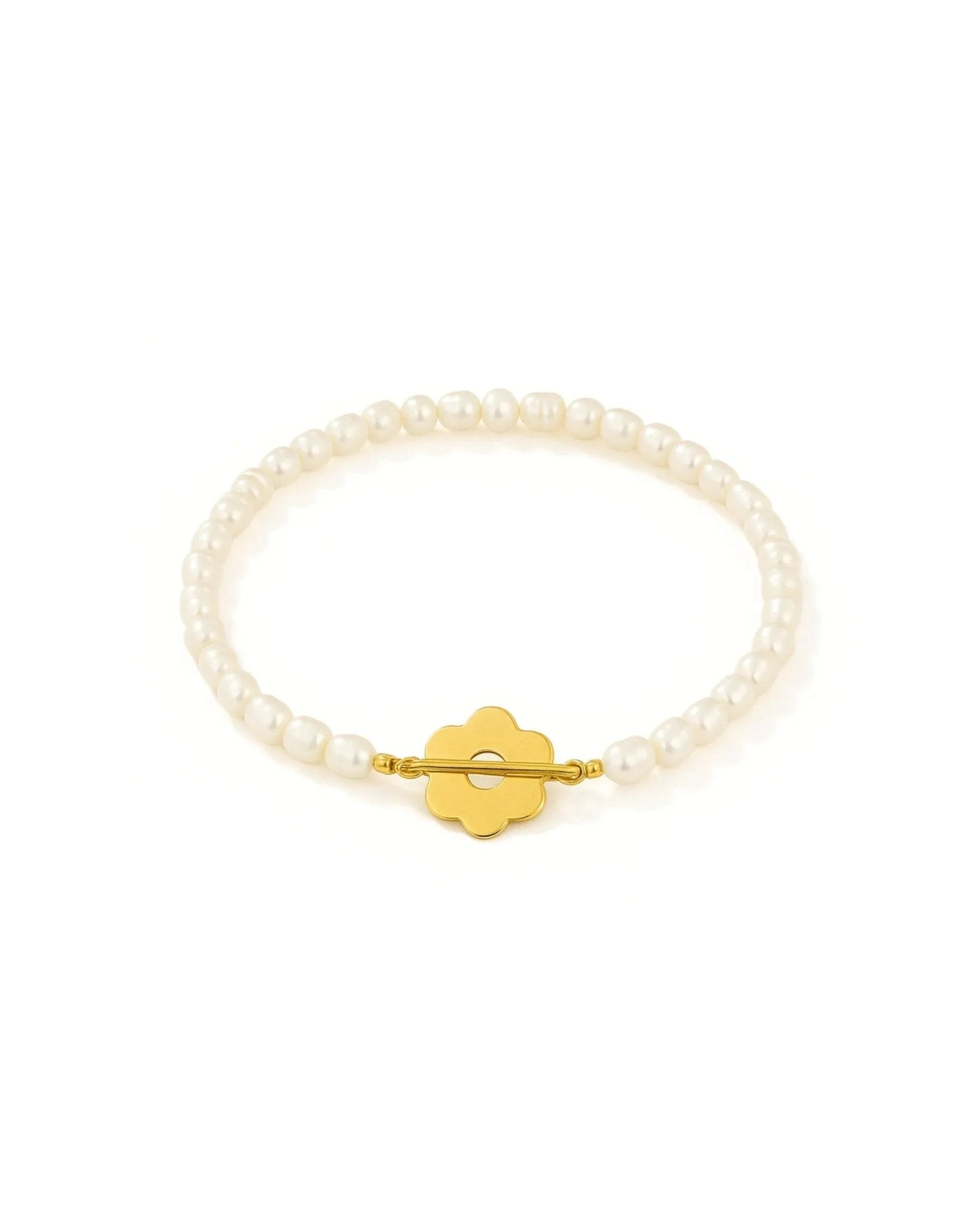 waterproof - Daisy Pearl Bracelet - Sunny Sunday