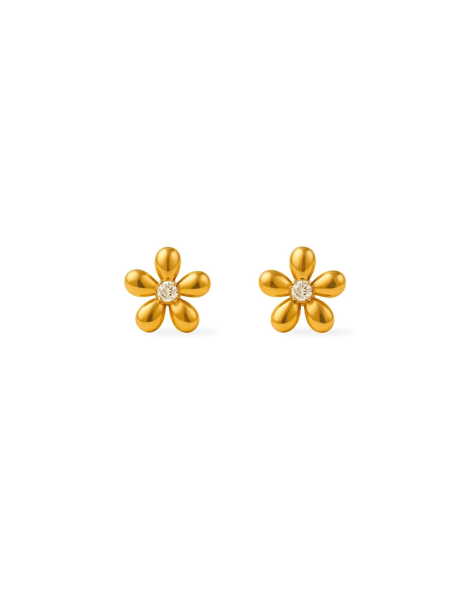 waterproof - Daisy Stud Earrings - Sunny Sunday
