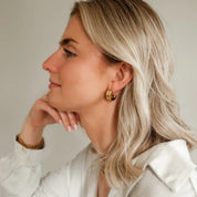 waterproof - Double Hoops Earrings - Sunny Sunday