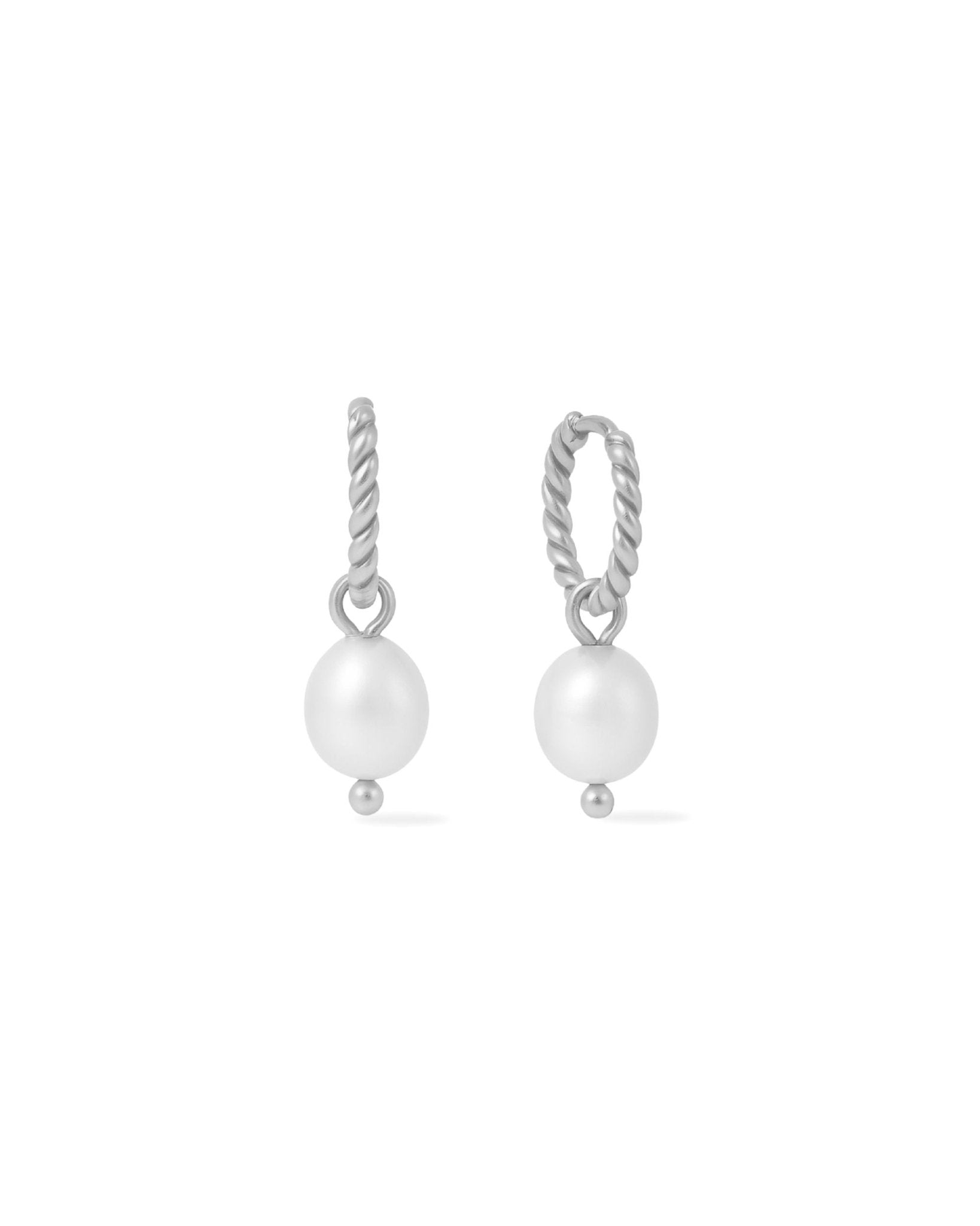 waterproof - Dreamy Pearl Hoops - Sunny Sunday