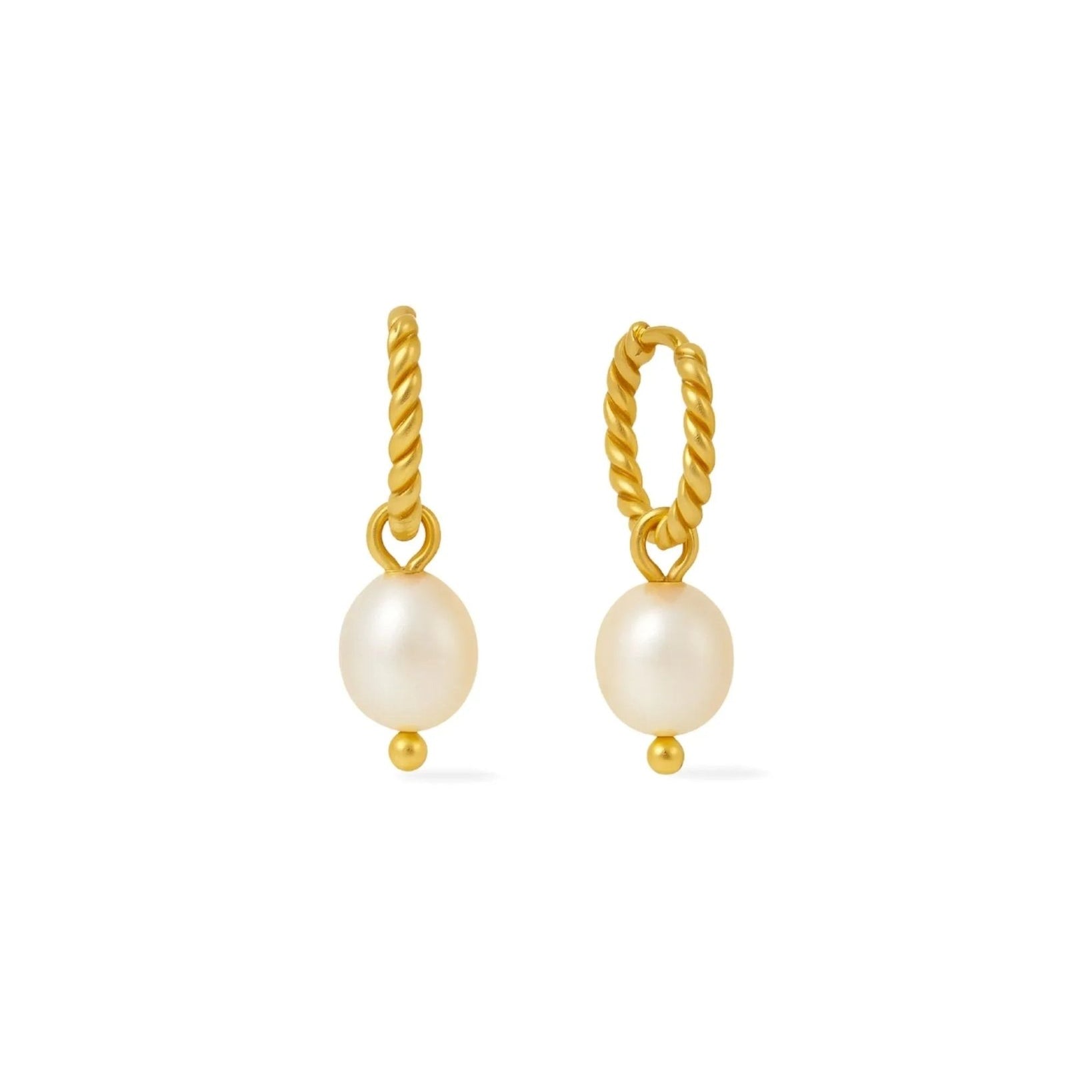 waterproof - Dreamy Pearl Hoops - Sunny Sunday
