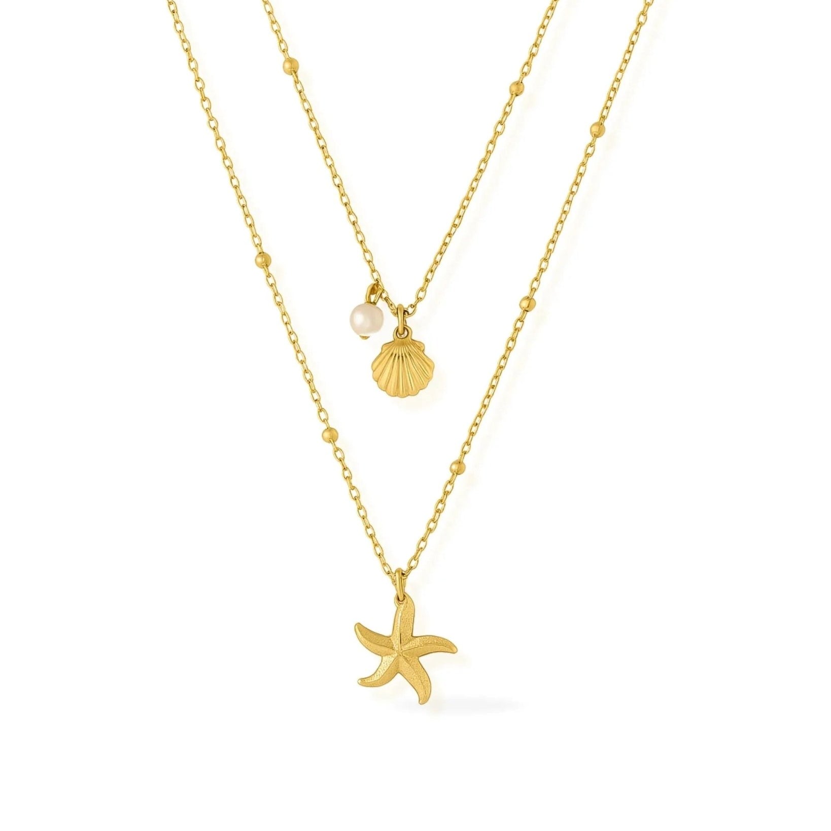 waterproof - Dune Layered Necklace - Sunny Sunday