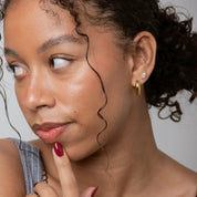 waterproof - Elsa Hoop Earrings - Sunny Sunday