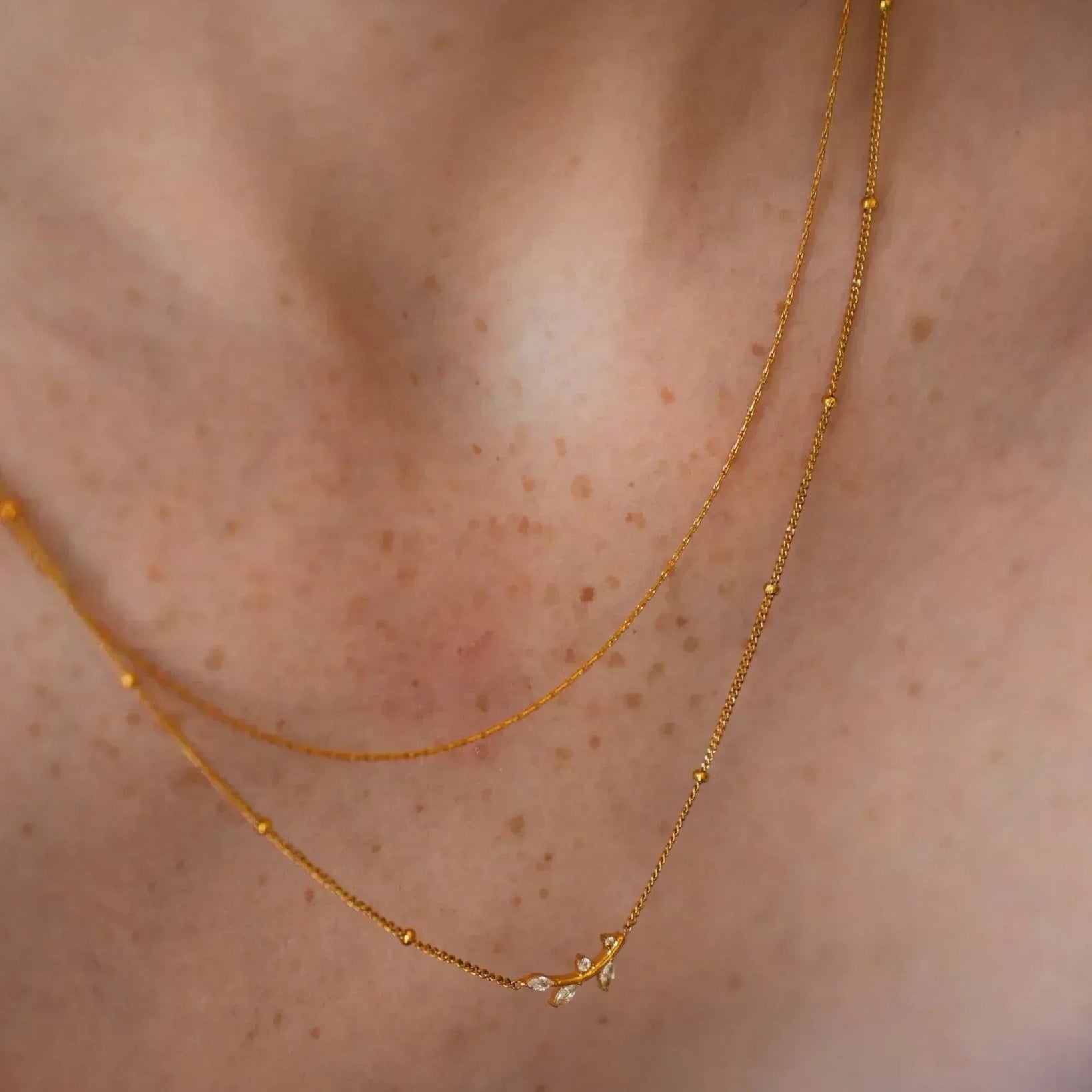 waterproof - Flora Layered Necklace - Sunny Sunday