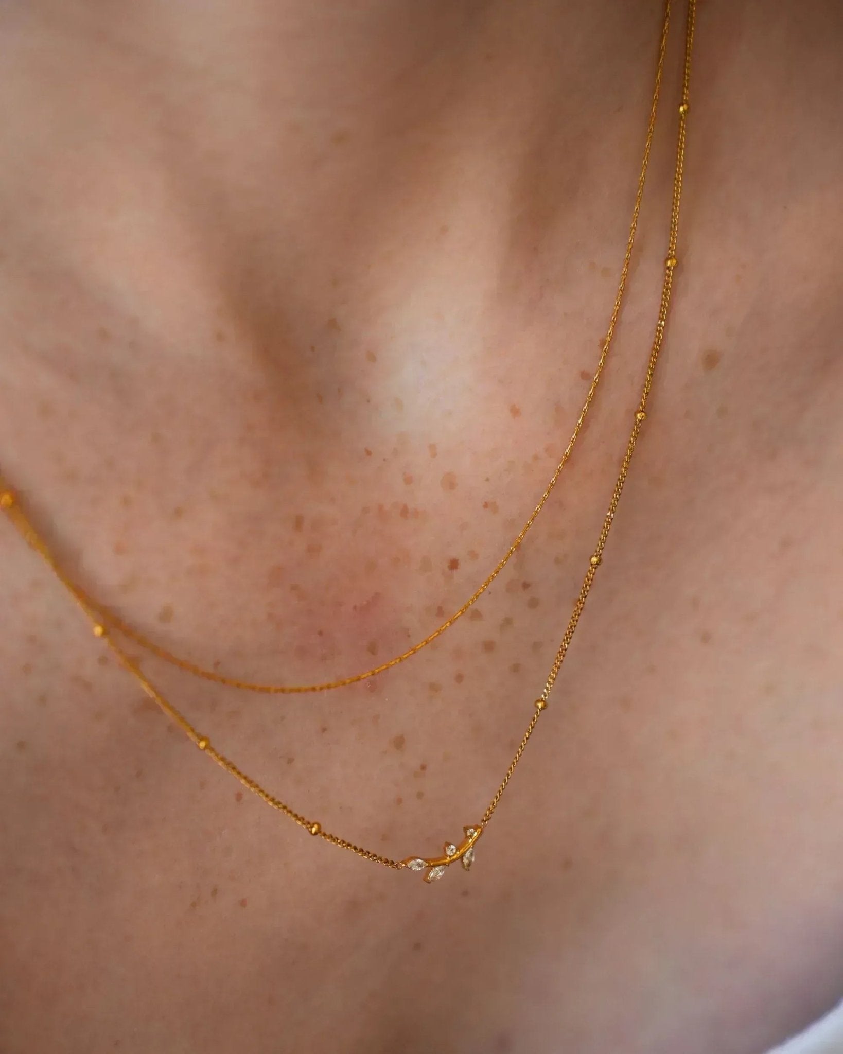 waterproof - Flora Layered Necklace - Sunny Sunday