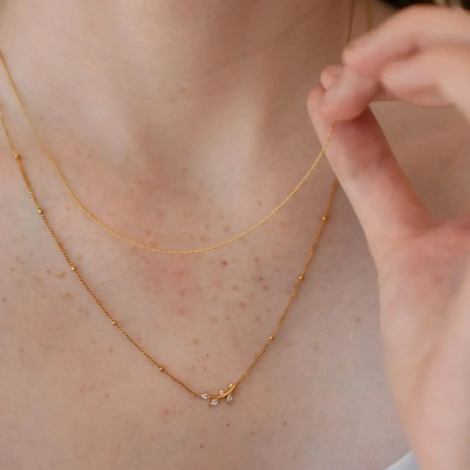 waterproof - Flora Layered Necklace - Sunny Sunday