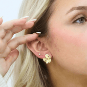 waterproof - Flower Girl Stud Earrings - Sunny Sunday