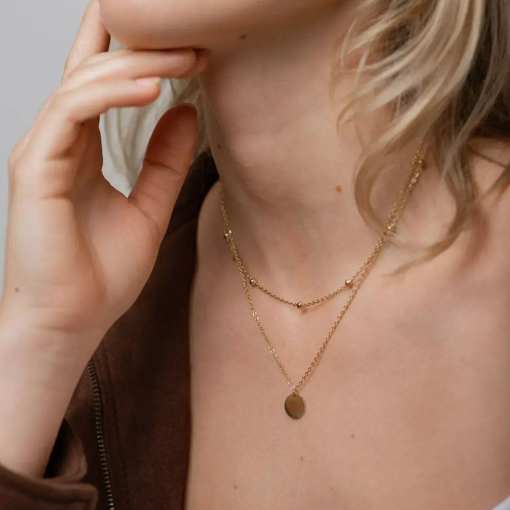 waterproof - Gabriella Layered Necklace - Sunny Sunday