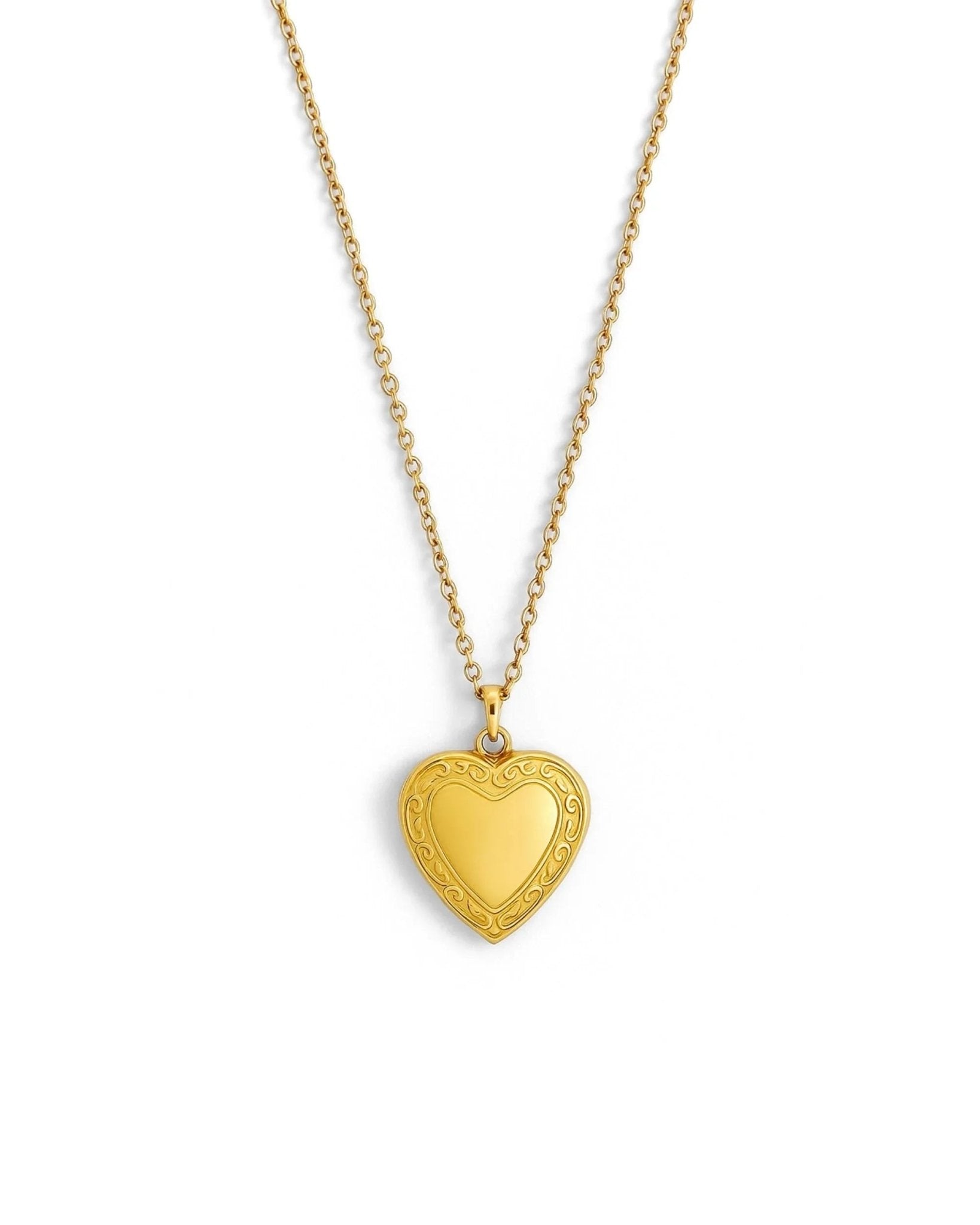 waterproof - Heart Locket Necklace - Sunny Sunday