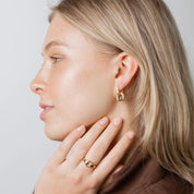 waterproof - Izzie Double Hoops - Sunny Sunday