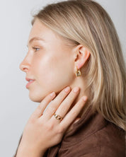 waterproof - Izzie Double Hoops - Sunny Sunday