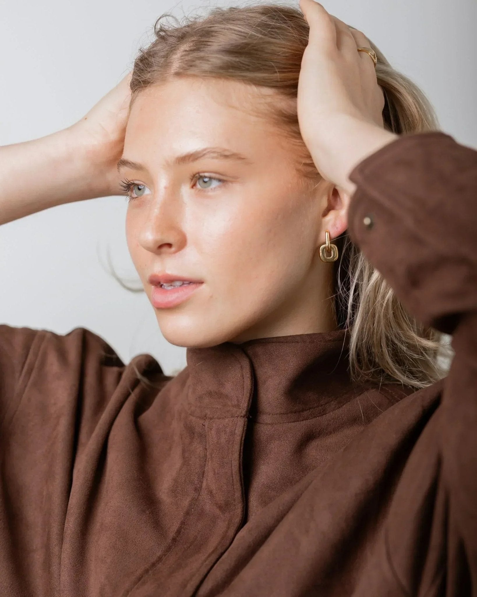 waterproof - Izzie Double Hoops - Sunny Sunday