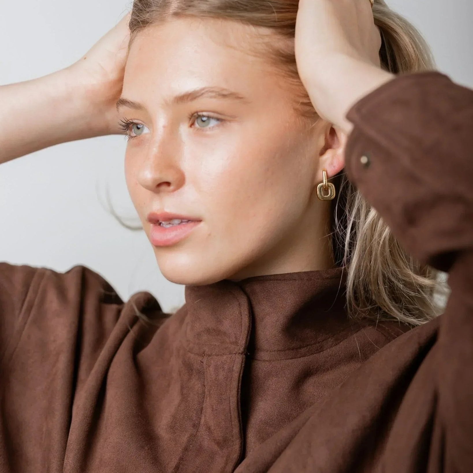 waterproof - Izzie Double Hoops - Sunny Sunday