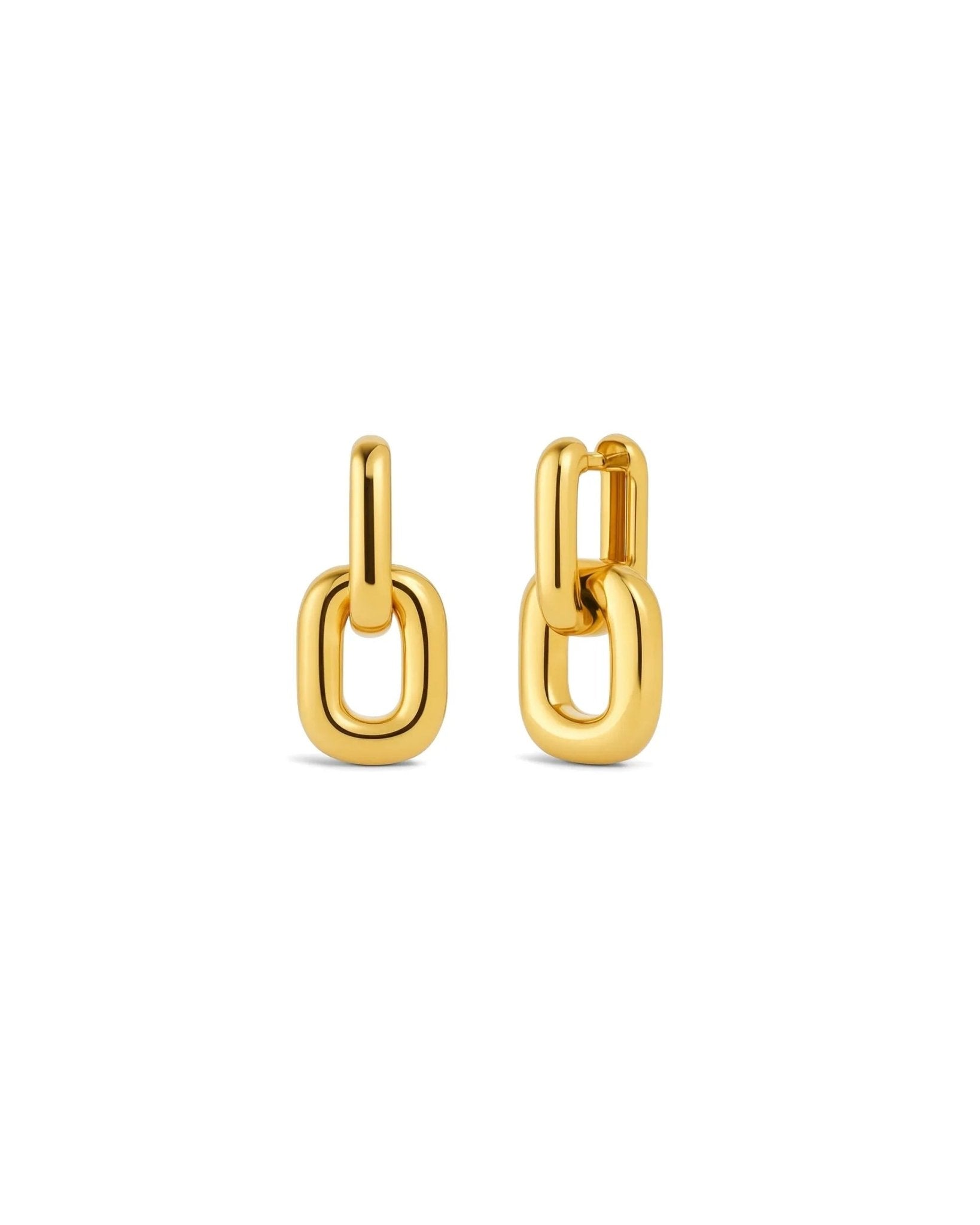 waterproof - Izzie Double Hoops - Sunny Sunday