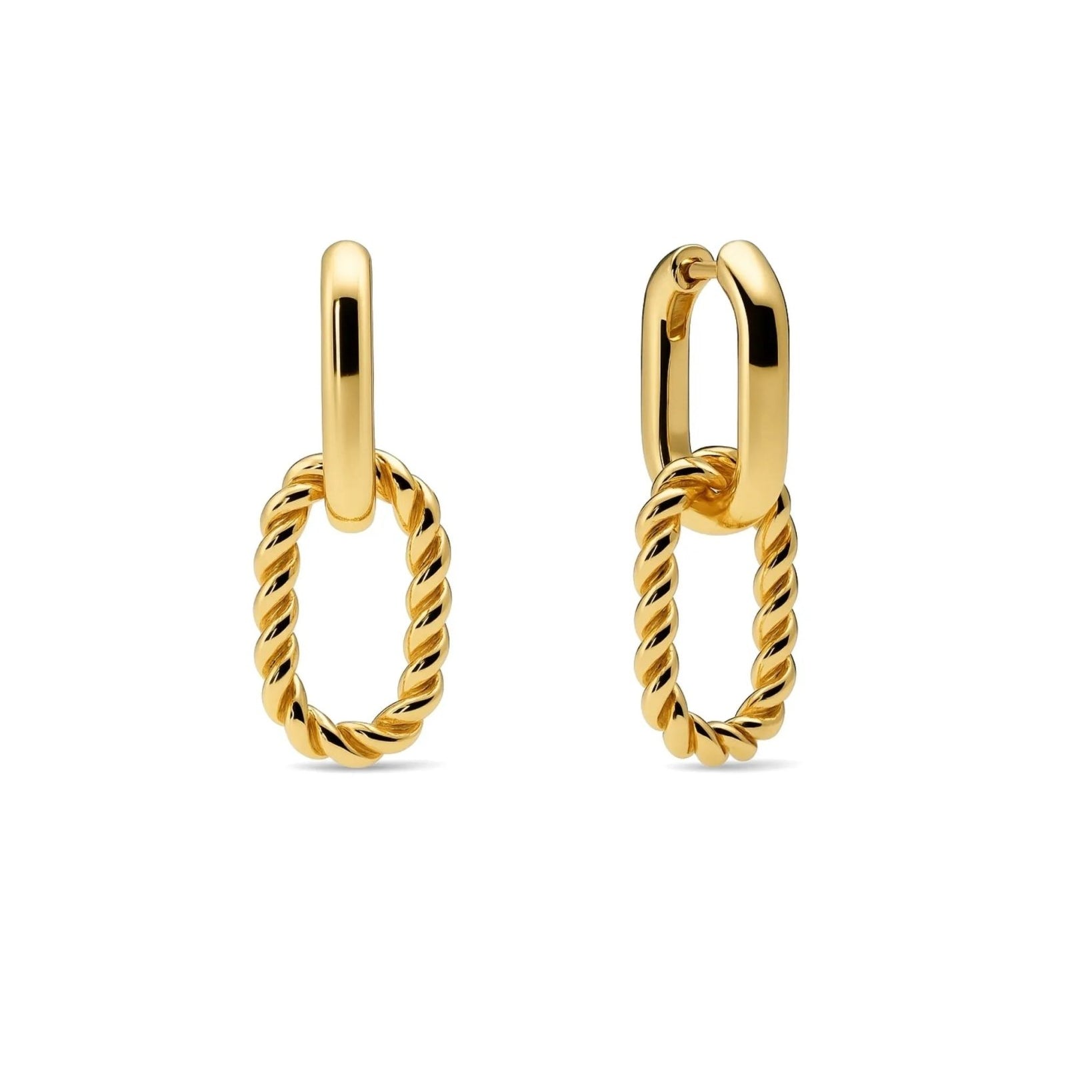 waterproof - Louisa Double Hoop Earrings - Sunny Sunday