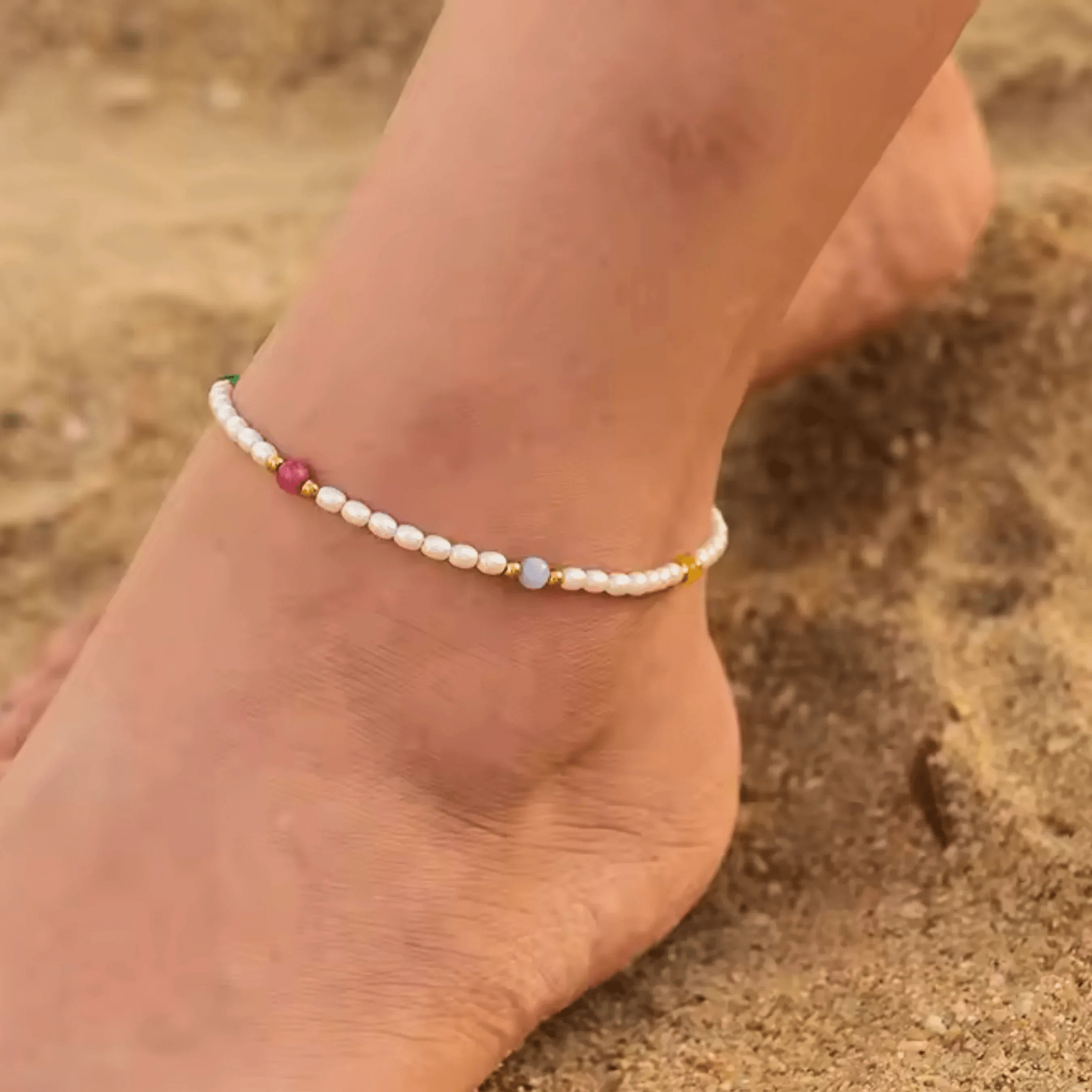 waterproof - Ocean Breeze Anklet - Sunny Sunday