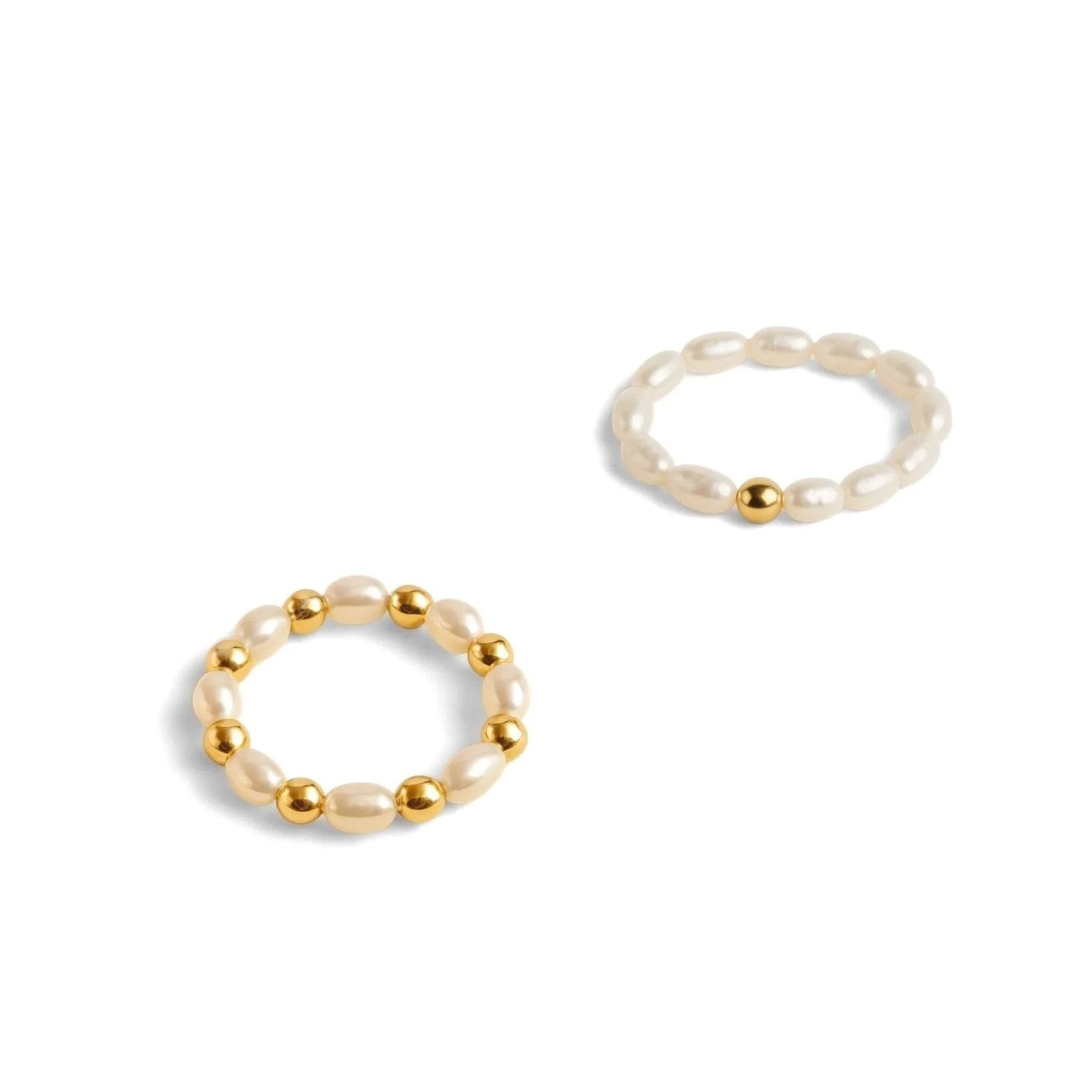 waterproof - Pearl Adjustable Ring - Sunny Sunday
